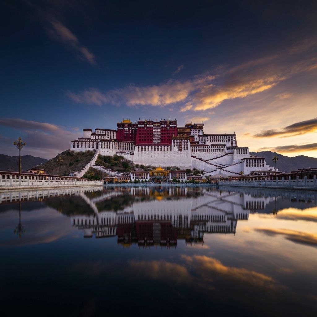 布达拉宫壮丽全景